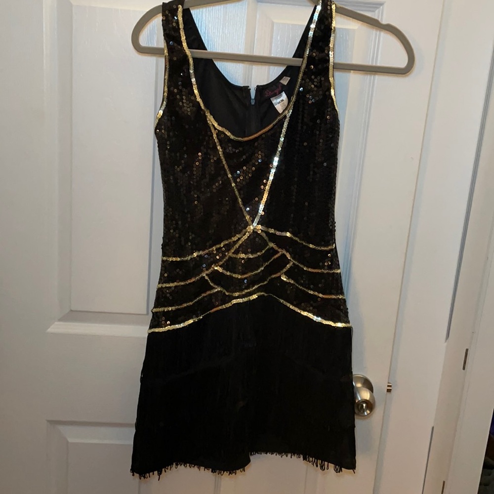 Stretchy sequins dress/ flapper dress